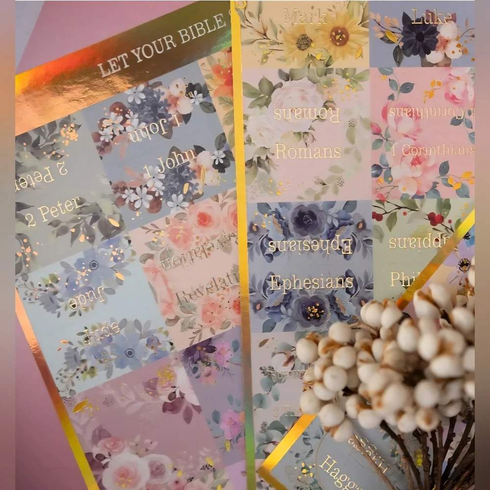 Floral Bible Tabs